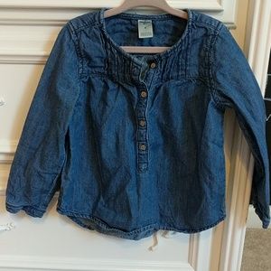 Girls Oshkosh jean shirt.